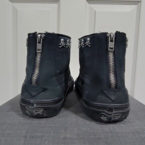 Vans Men's Black Kith x Mastermind Japan x Vans Sk8-Hi Reissue Zip LX Size 10 - Picture 8 of 13